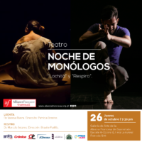 Noche de monólogos, “Lochita” de Vanesa Rivera y Respiro” de Marcelo Solares