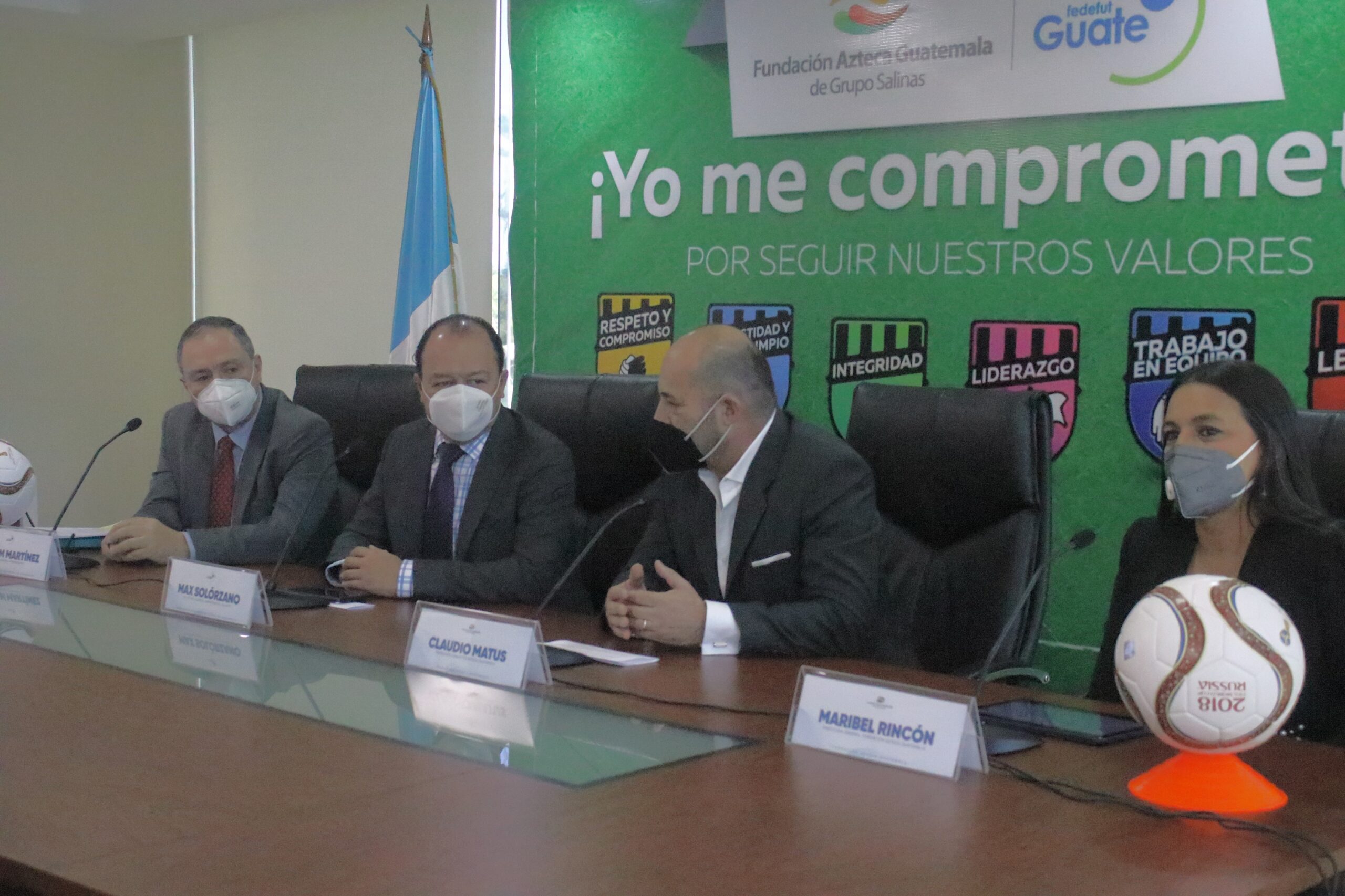 Fundación Azteca Guatemala y la Federación Nacional de Fútbol de Guatemala lanzan campaña “¡Yo me comprometo! por seguir nuestros valores”