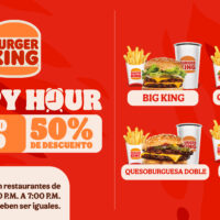 ¡Grandes descuentos en el “Happy Hour” de Burger King